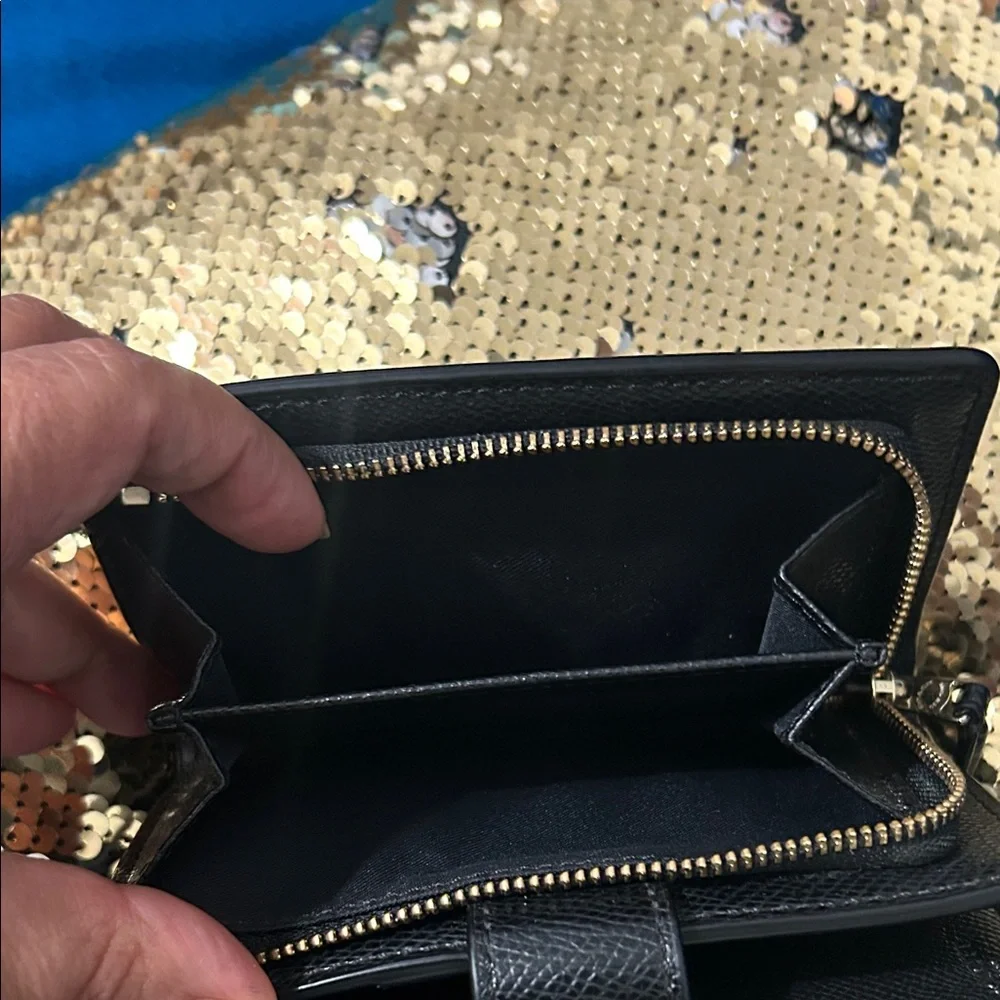 Coach Black Textured Leather Wallet - Picture 3 of 10